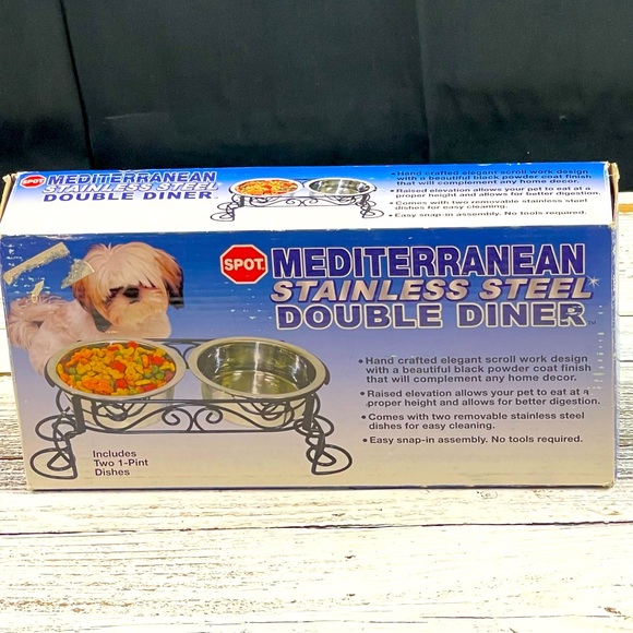 Other - Mediterranean double dog bowl